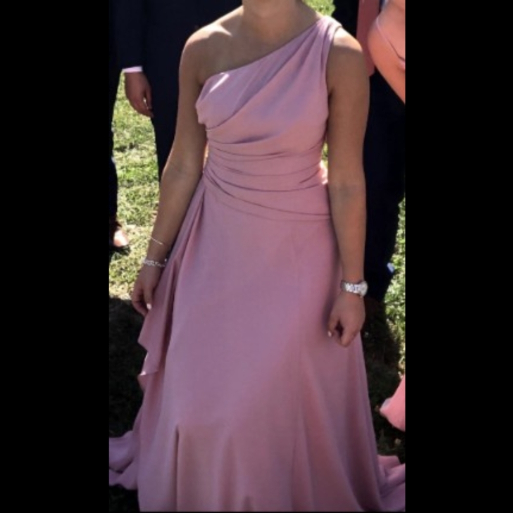 Ballet one shoulder David's bridal bridesmaid dress - price negotiable!